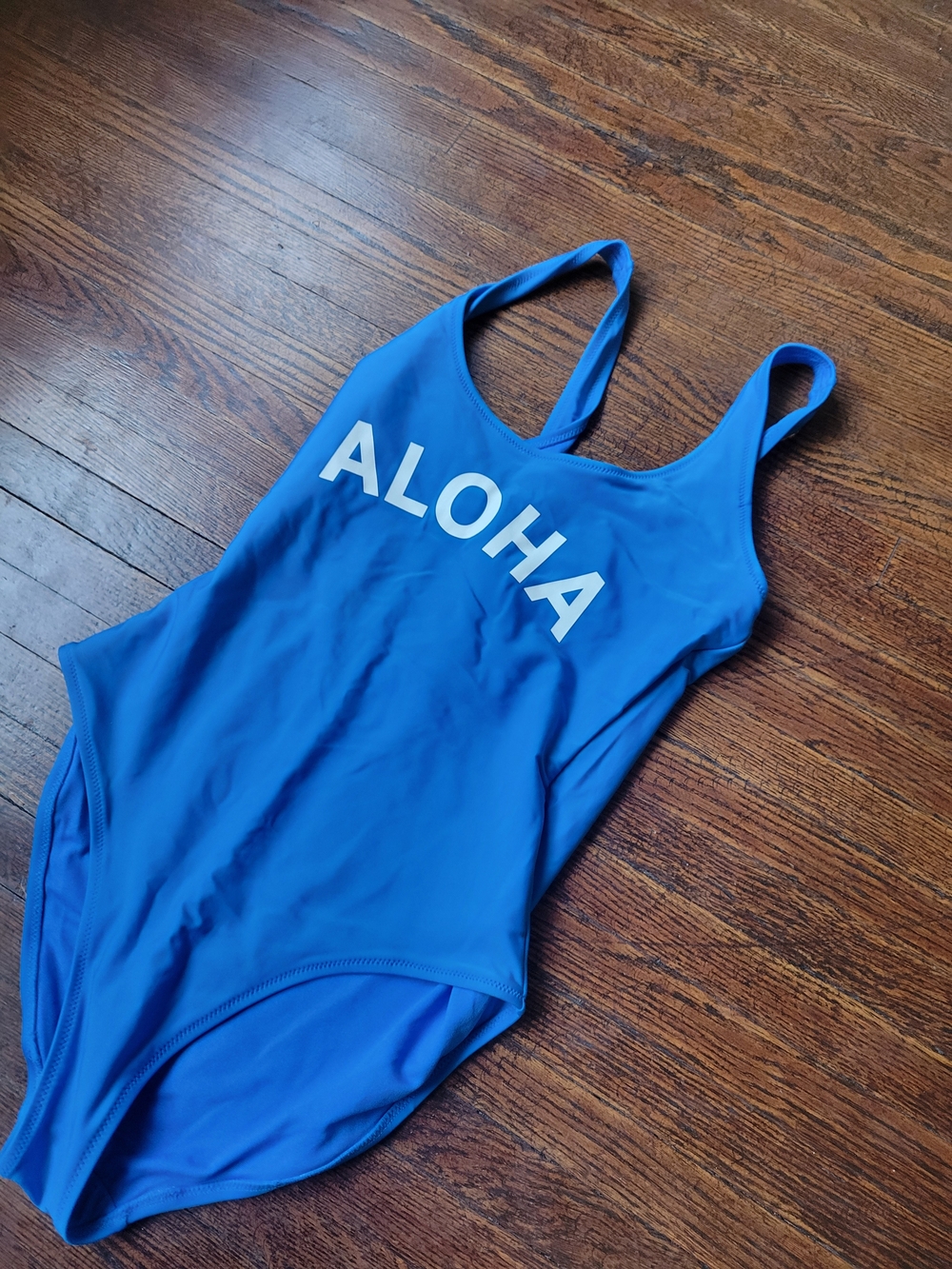 Old Navy Aloha One Piece Swimsuit Women’s Resort Beach Wear Soft Stretch Sz S - Picture 4 of 16